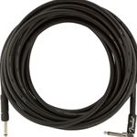 Fender 0990820060 Professional Series Instrument Cables, Straight/Angle, 25', Black