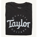TAYLOR 15859 Basic Black Aged Logo T-Shirt - XL