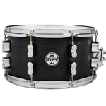 Pacific PDSN0713BWCR 7x13" Concept Maple Snare in Black Wax stain finish with chrome hardware & dw MAG throw-off