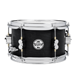 Pacific PDSN0610BWCR 6x10" Concept Maple Snare in Black Wax finish with chrome hardware, mounting bracket & dw MAG throw-off
