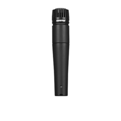 Shure SM57LC Dynamic Microphone with Cardioid Pickup Pattern, 40Hz-15kHz Frequency Response, Low Impedance, Includes Stand Adapter, and Zippered Carrying Case