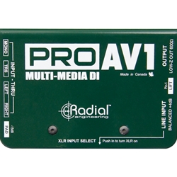 Radial Engineer PROAV1 Passive Multimedia Direct Box