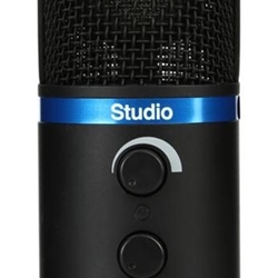 IK Multimedia IP-IRIG-MICSTDBLA-IN Portable Large-Diaphragm Digital Microphone (Black)