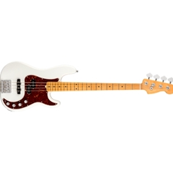 Fender 0199012781 American Ultra Precision Bass, Maple Fingerboard, Arctic Pearl