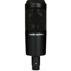 Audio Technica AT2035 Large-diaphragm Condenser Microphone with Low-cut Filter, 10dB Pad, Cardioid Pickup Pattern, and Custom Shockmount