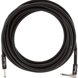 Fender 0990820019 Professional Series Instrument Cable, Straight/Angle, 18.6', Black