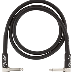 Fender 0990820058 Professional Series Instrument Cables, Angle/Angle, 3', Black