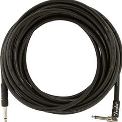Fender 0990820060 Professional Series Instrument Cables, Straight/Angle, 25', Black