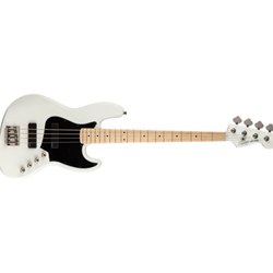 Squier 0370450505 Contemporary Active Jazz Bass HH, Maple neck, Flat White